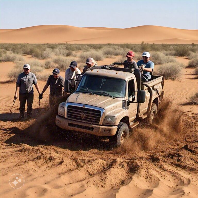 Truck Recovery Techniques for Sand and Mud