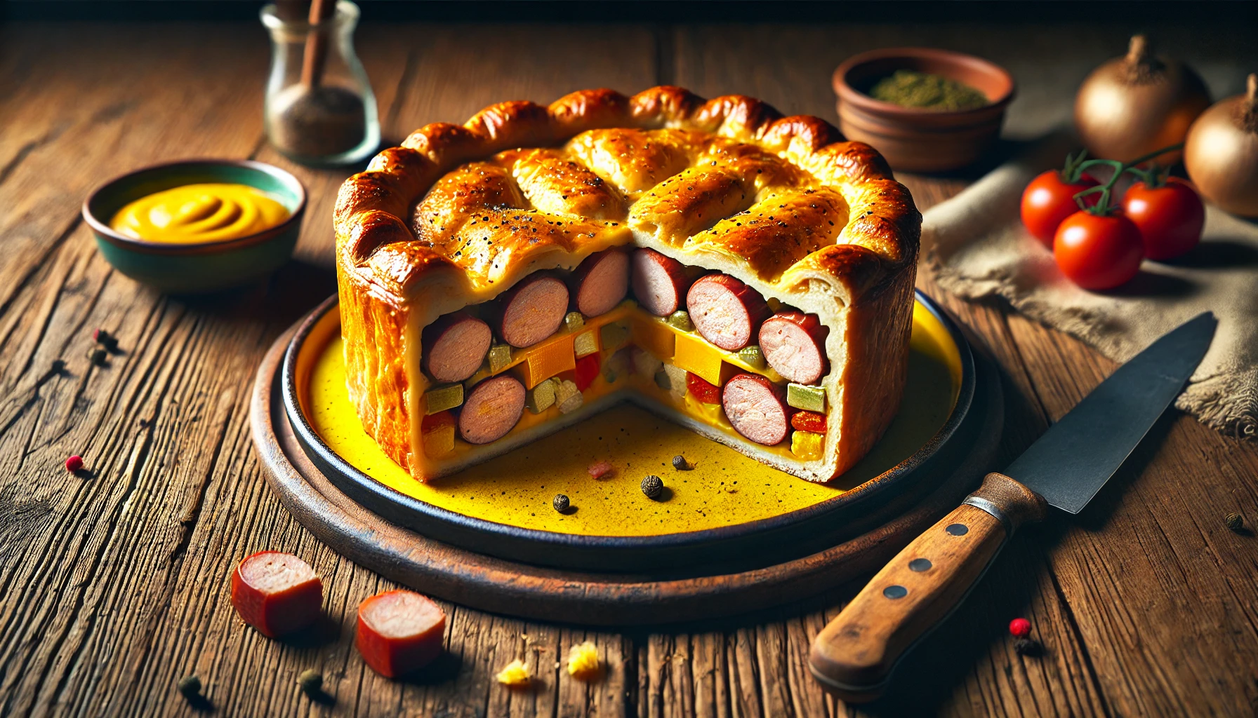 old fashioned sausage pie